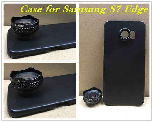 Apexel-lente gran angular HD de 18MM para teléfono móvil, lente de cámara, Kit de 0.6X para Samsung galaxy s8 plus S7 S6 y teléfono de 18MM: for Samsung s7edge