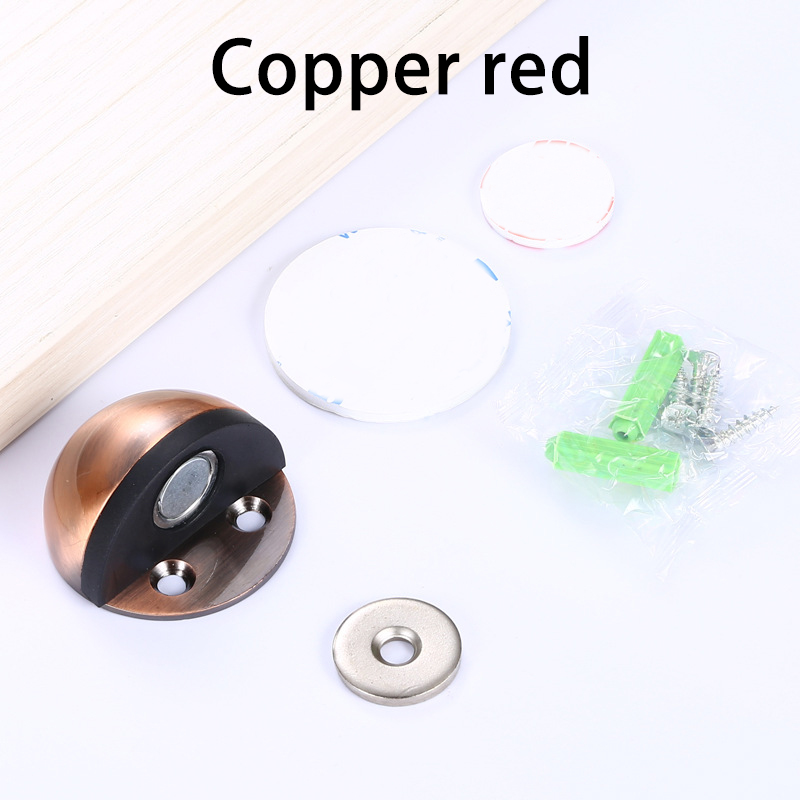 Stainless Steel magnetic door stopper dual catch no punching door bumper wedge wall door stopper: 08