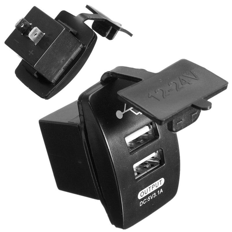 KROAK Dual Sigarettenaansteker Charger Adapter USB Splitter 12 V Reizen voor Motorbike/Boot/Caravans