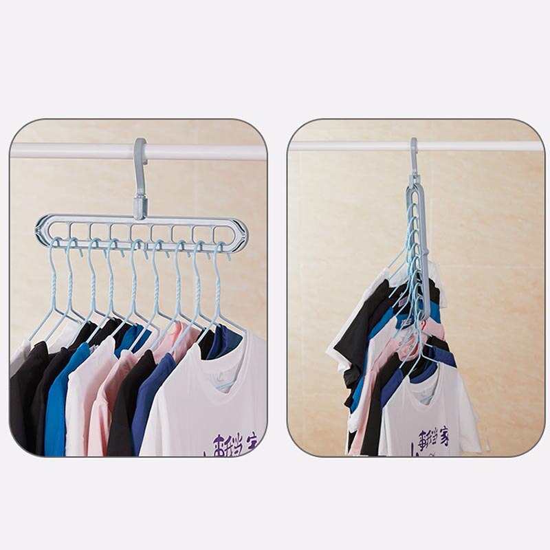 1pcs 360 ° Rotation Hangers Multi-function Clothes Hanger Non-slip Clothing Rack Save Space Large Capacity