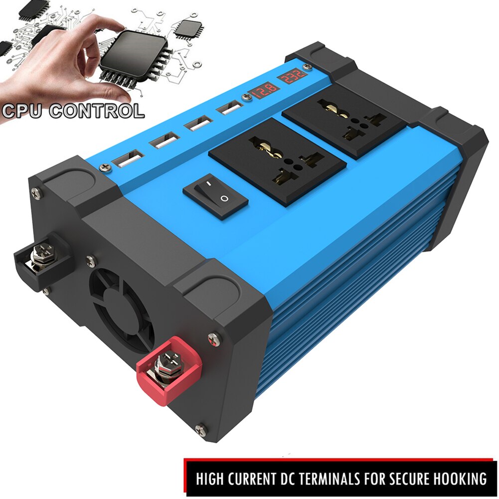 4000w bil power inverter 12v 220v 110v dc til ac sol inverter 12 v 220v sinusbølge konverter auto inverter