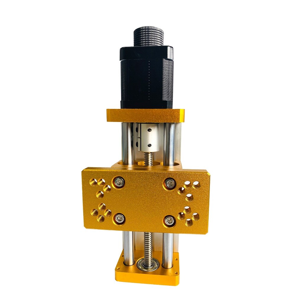 Accesorios para fresadora CNC, mesa deslizante de Metal multifunción para Zaxis, altura ajustable, Nema17/23 42BYG/57 Stepper: with motor