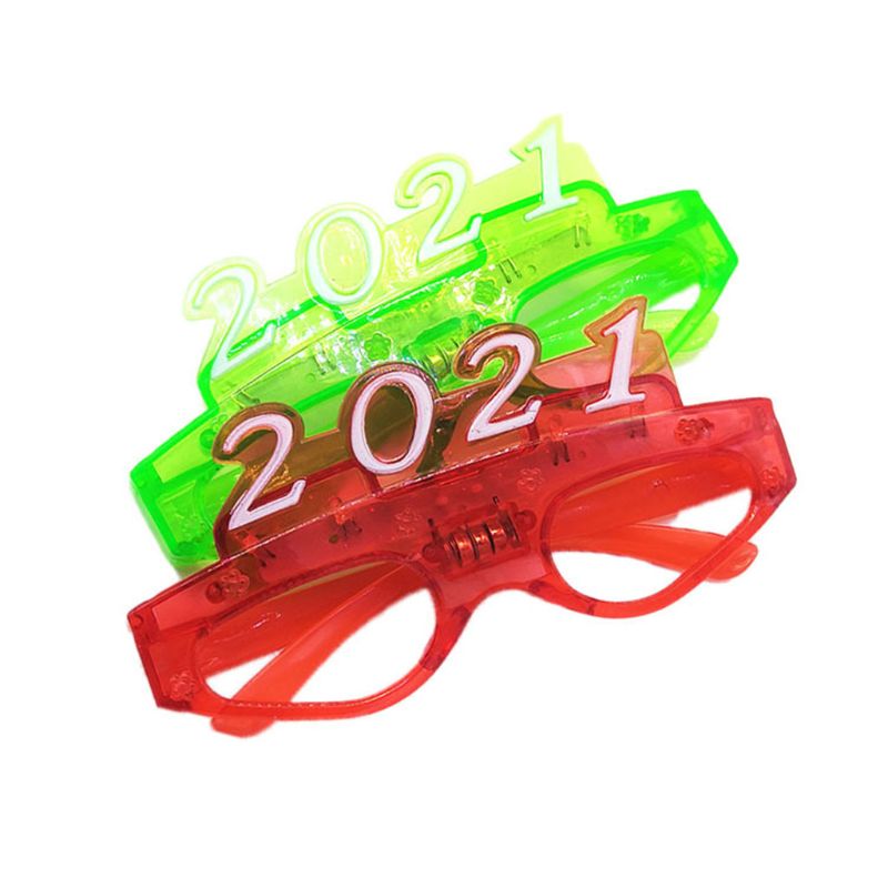 Montura de gafas con luz LED para adultos y niños, lentes parpadeantes con números, gafas luminosas para vacaciones, de neón, Suppli