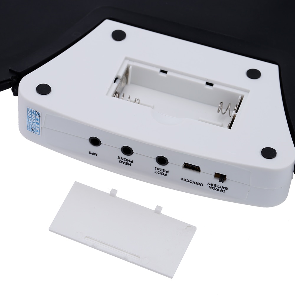 Elektronische Trommel einstellen rollen hoch Trommel Pad Bausatz Silizium Faltbare mit Drumstick Schlagzeug Instrument