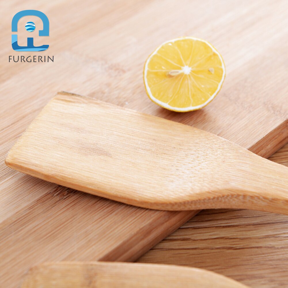 FURGERIN Bamboo Turner Kitchen Tool for Cooking Utensils turner wood spatula for non-stick pan restaurant/kitchen accessories