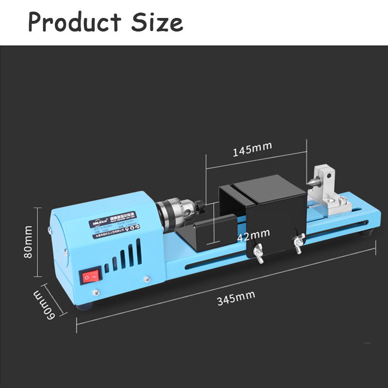 150W DIY Woodworking Pearl Lathe Machinery Electric Woodworking Mini Lathe Grinding Polishing Machine