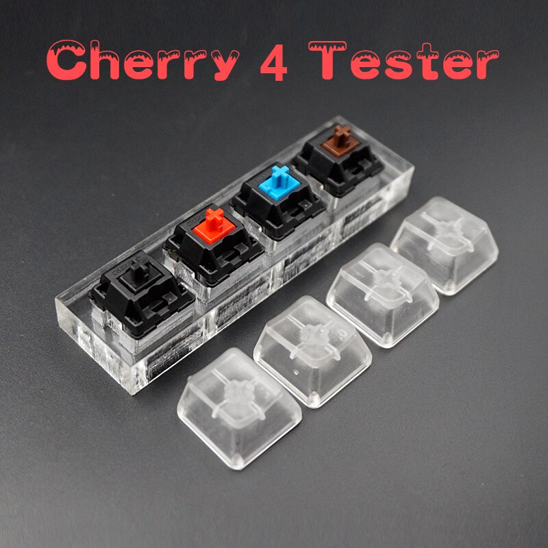 Switch Tester Cherry MX Kailh Gateron Greetech RGB BOX black red brown blue 4 6 8 9 12 Key Keycaps Mechanical Keyboard Switch: Cherry 4 Key