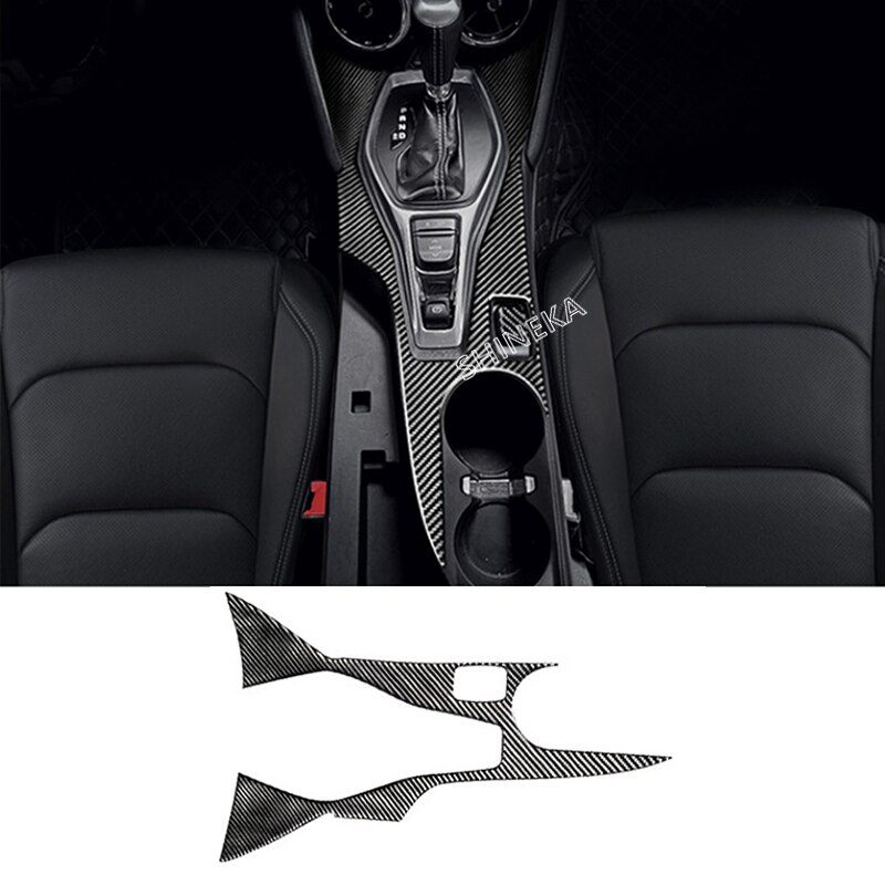 Shineka interiörlister för chevrolet camaro tillbehör kolfiber bil instrumentbräda ramskydd för camaro