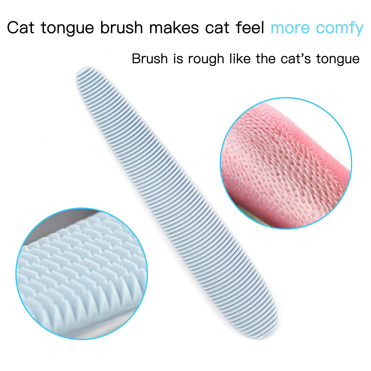 Peigne simulé langue de chat | Portable langue douce, vrais Touch, outils de soins, Simulation brosse pour chat, Massage d'animaux de toilettage, fournitures de toilettage