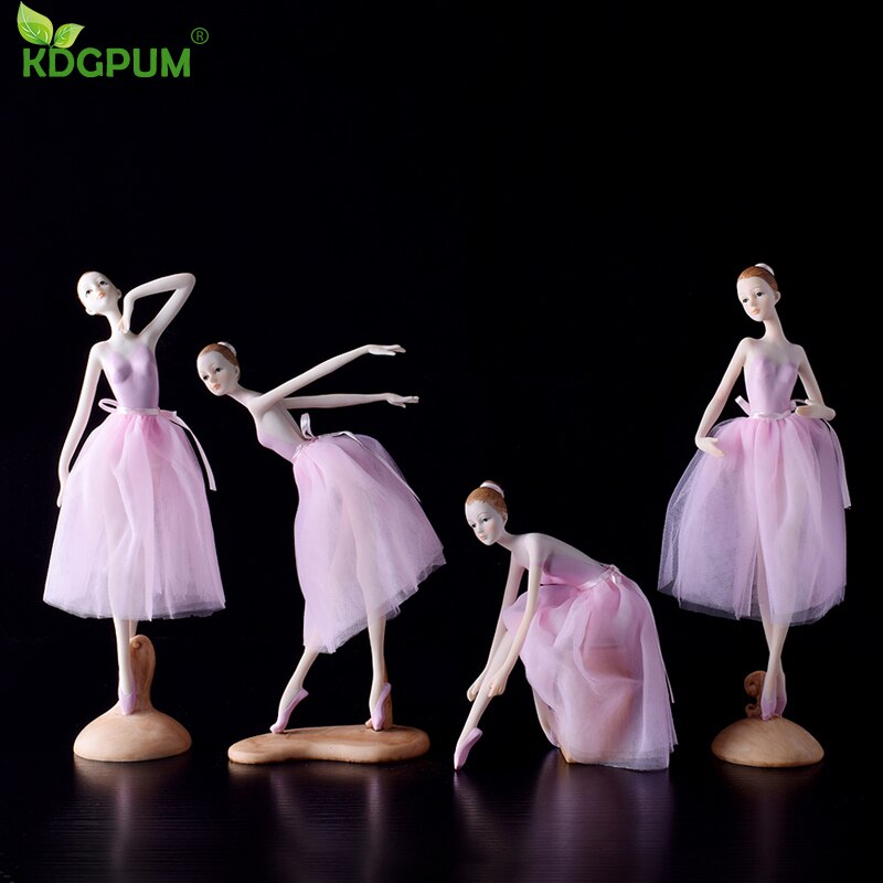 Figura de resina de estilo moderno para decoración del hogar, figura de Ballet, Ángel, chica bailando, para escritorio