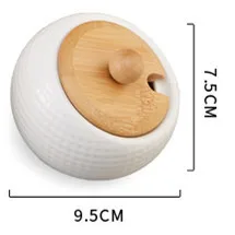 1/3pc Keramik Gewürze Gläser Küche Salz Pfeffer Zucker Organizer Container Kasten Mit Holz Deckel Löffel Gewürz Gestell Regal Tablett: dunkel khaki