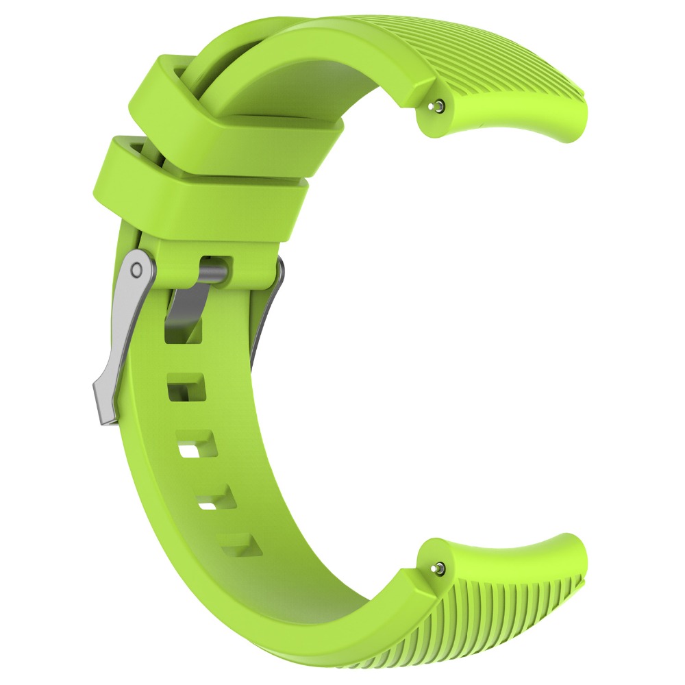 Wrist Strap for xiaomi huami Amazfit Stratos 3 2 2S strap Silicone band With Buckle Sports Belt for xiaomi huami amazfit3: Fluorescent green