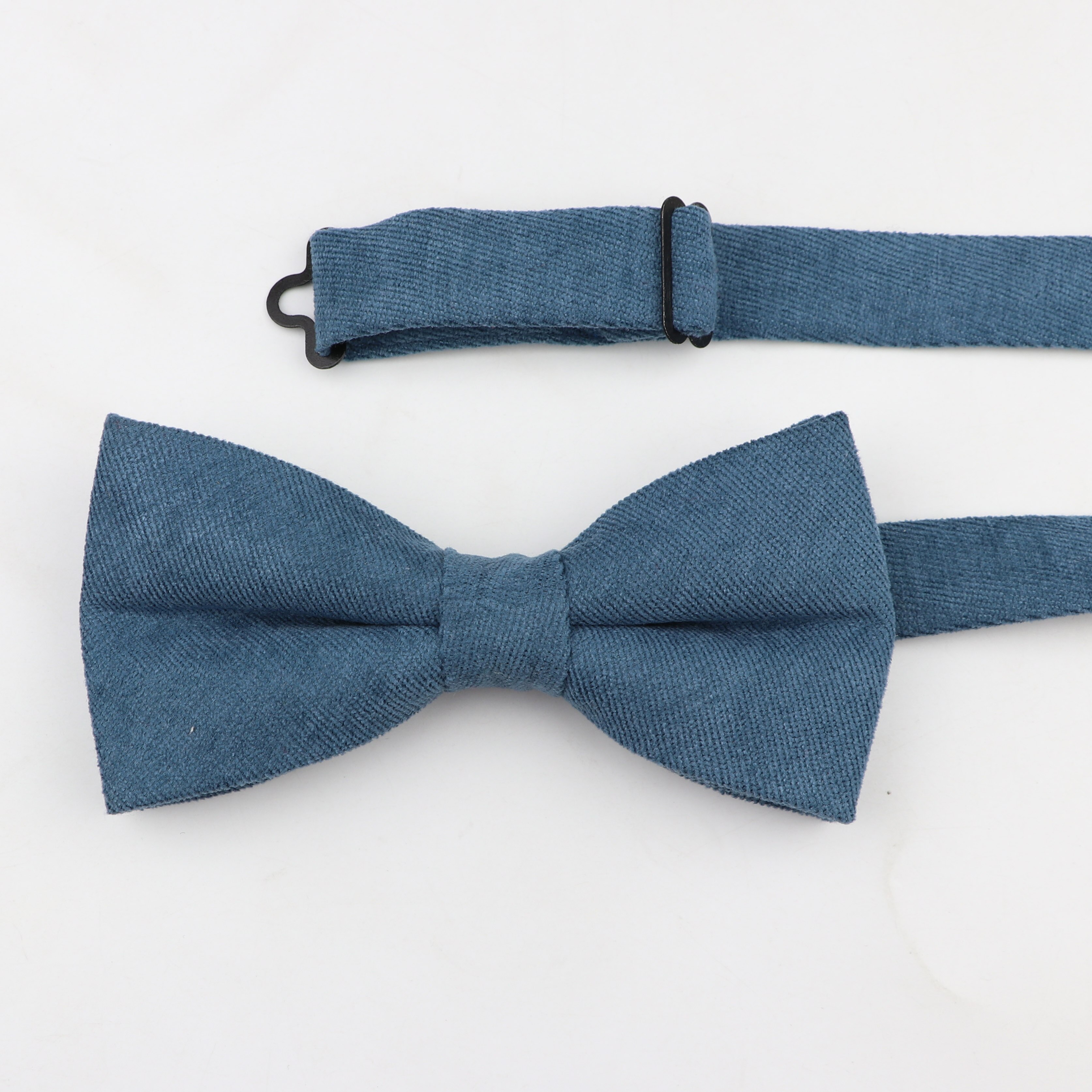 Nœud papillon en microdaim doux pour homme, couleur unie, Flexible, lisse, mat, motif décoratif, en coton