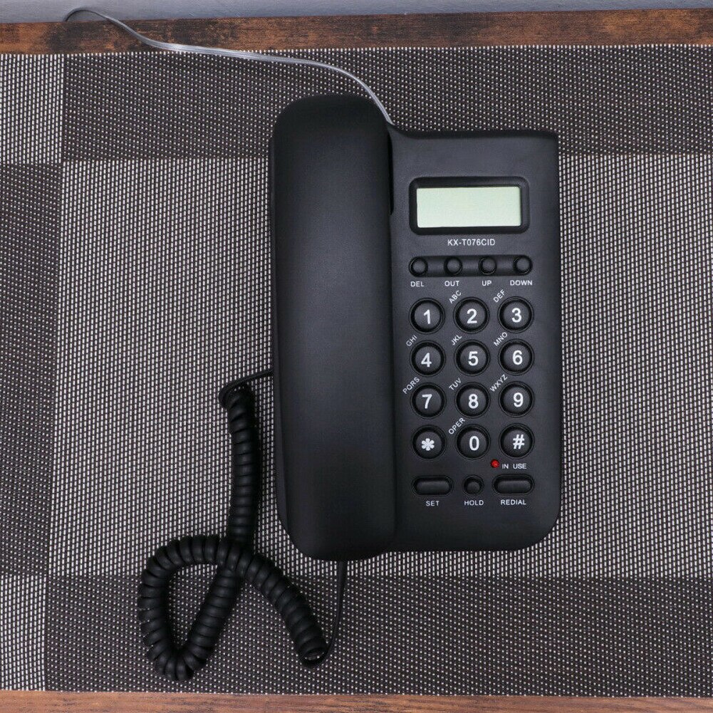 Home Office Business Cordless For Elderly Wireless Call English ID Display Intercom Landline Telephone Wall Mount Desktop Hotel