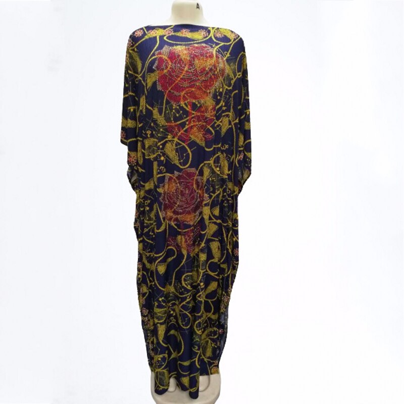 Dashiki Afrikaanse Lange Jurken Losse Jurk Batwing Maxi Lange Femme Vestidos Zomer Herfst Partij Elegante Jurk: Geel