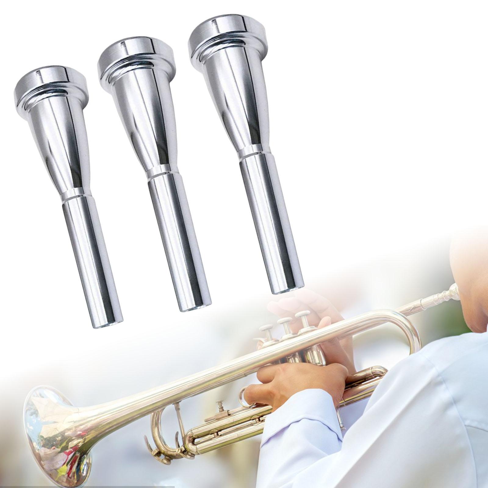 3x Trumpet Mouthpiece Musical Instruments Accessories for Beginners Students