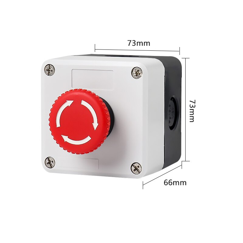 Arrow Symbool Aangeeft Start En Stop Zelfherstel Waterdichte Schakelaar Noodstop Industriële Hand-Held Control Box: 1-4