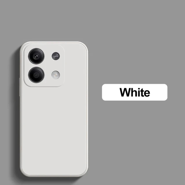 Custodia redmi note 13 pro 4g in silicone liquido morbido tpu quadrato per xiaomi redmi note 13, note 13 pro plus, note 13 pro 4g.: Tela / Azzurro cielo