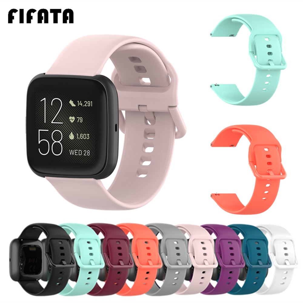FIFATA-Correa de silicona para Fitbit Versa 2 / Versa Lite/Versa, repuesto de pulsera para Fitbit Versa2