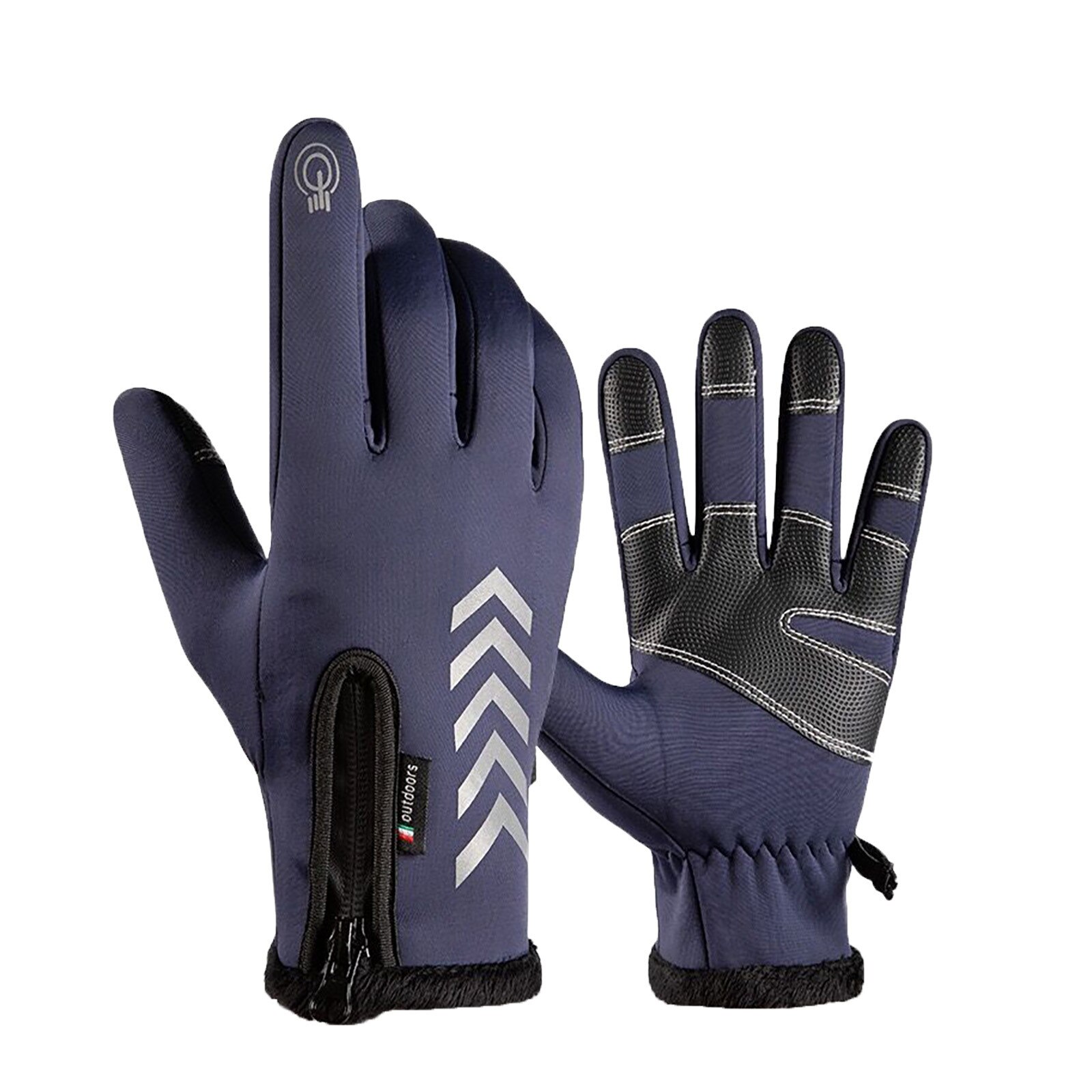 Guantes Térmicos cálidos para ciclismo, guantes transpirables y cálidos para deportes al aire libre, pantalla táctil, para invierno, Outsid: BU / M