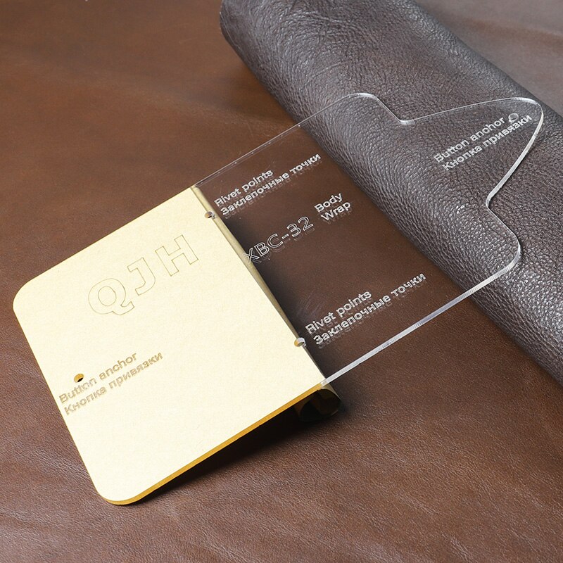 Personality Identification Card Bag Paper Pattern ID Card Cover Acrylic Template DIY Hand Sewing Craft Paper Pattern