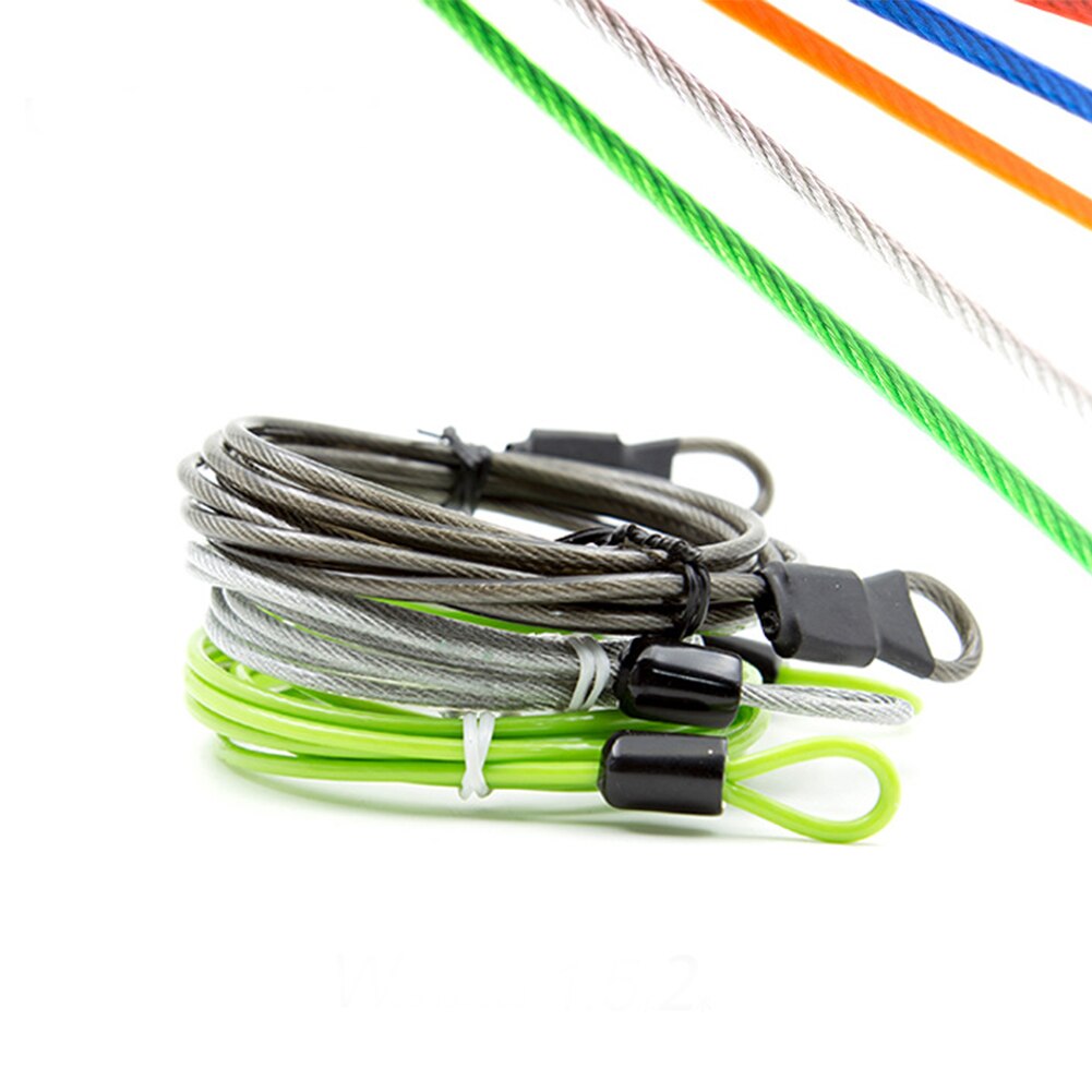 Strong Braided Double Loop Motorcycles Security Bike Chain Lock 2 Meters Steel Wiring Anti-theft Useful Universal