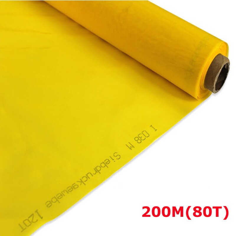 5 yards (5 meter) gul 200 mesh count  (80t)  screen fabric width :165cm(63 ") silketryk