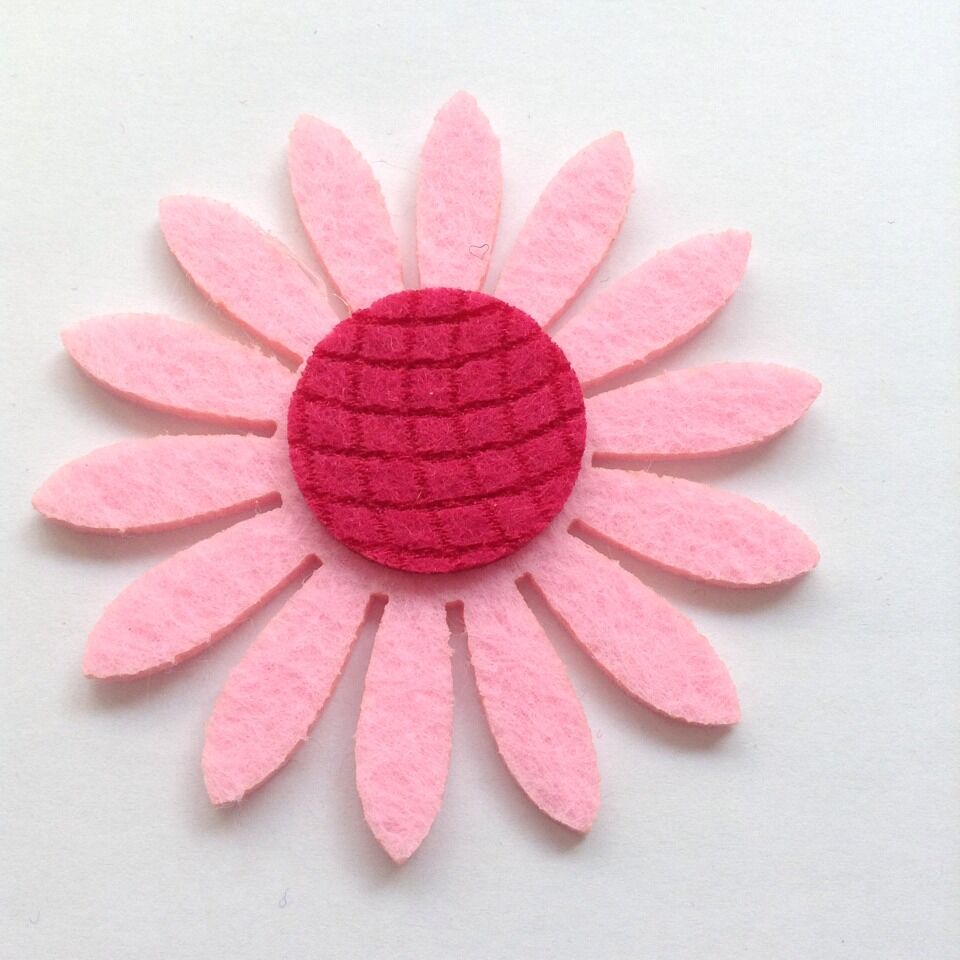 DIY voelde mooie kleurrijke zonnebloem 50 Stks/partij 80*80mm