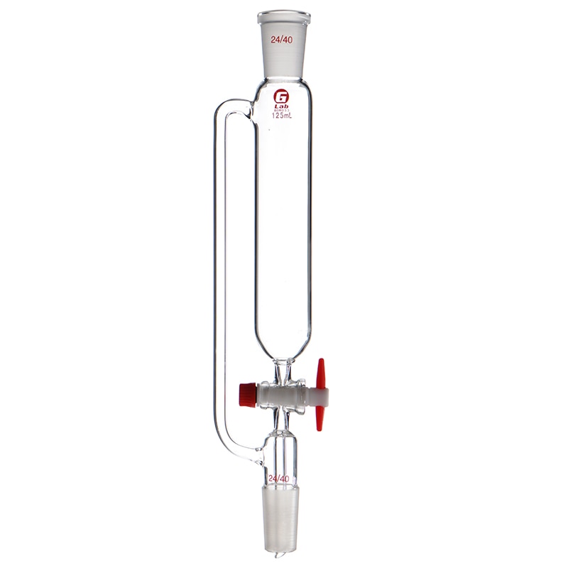 100 ml laboratório de alta qualidade ptfe pressão constante padrão boca 24*24 funil cilíndrico gotejamento funil