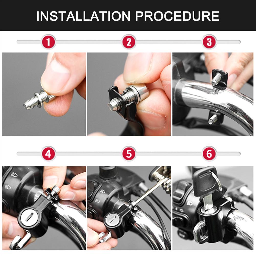 Multi-function Cycling Locks Universal Motorcycle E-bike Electric Bicycle Helmet Lock Anti-theft Helmet Security Accessories