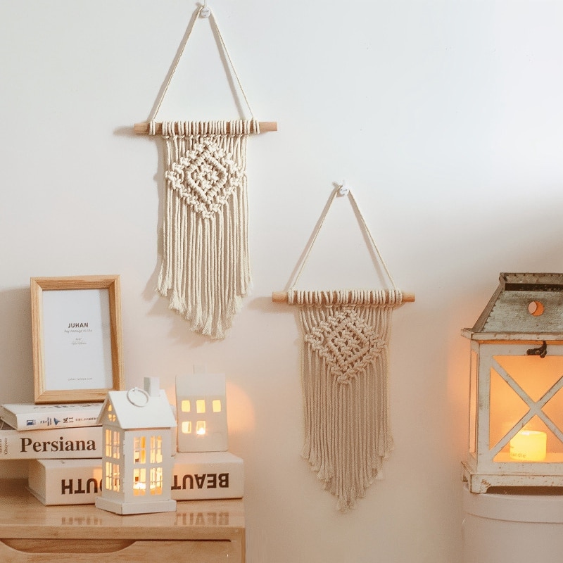 nordycki wiszące gobeliny ścienne makrama ściana sztuka dekoracyjna szykowne, boho gobelin dekoracja robić domu i robić sypialni ręcznie tkane gobeliny ścienne