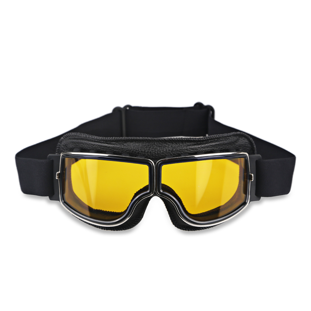 Gafas de sol Retro para motocicleta, lentes de protección UV para moto, Universal, Vintage: Model 3