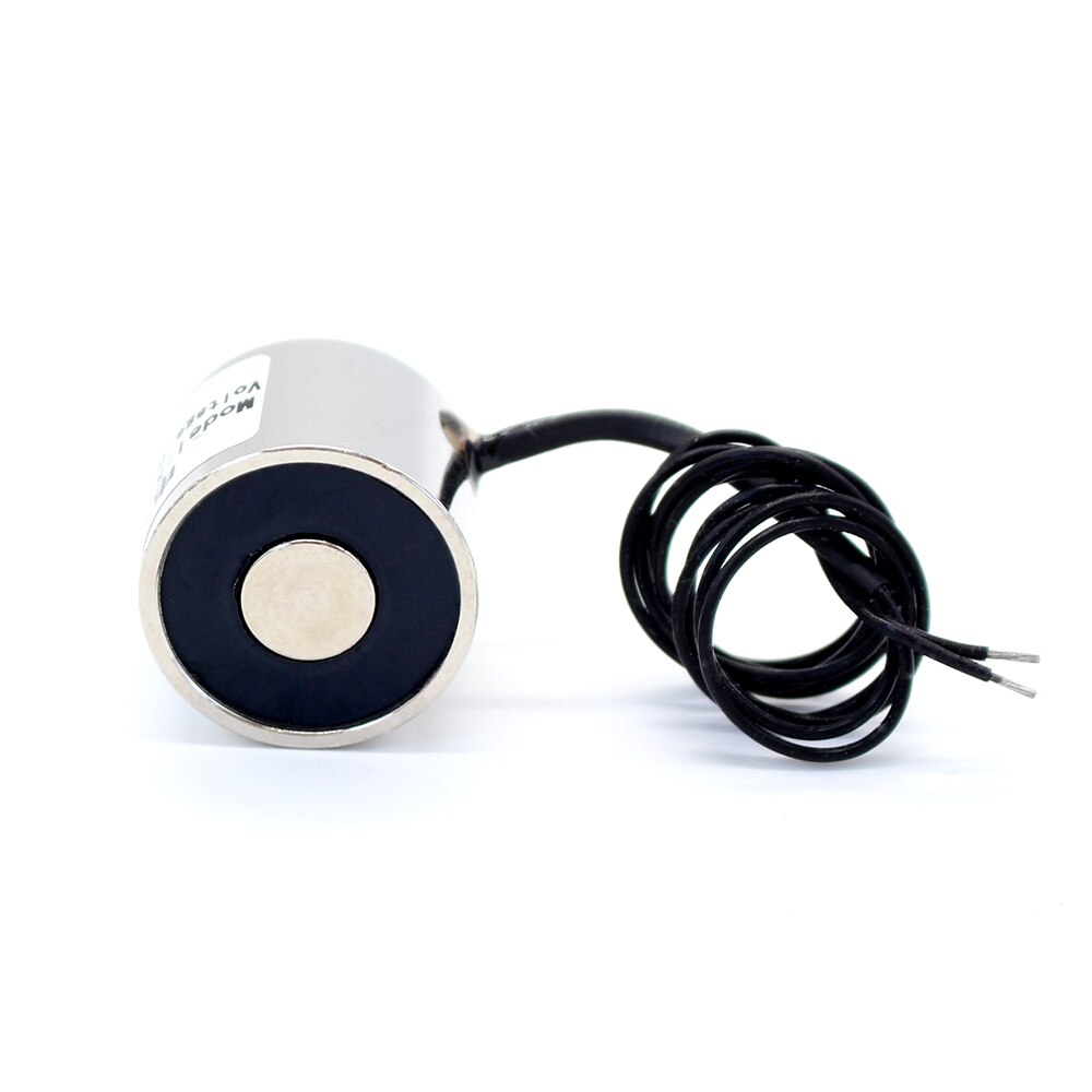Mini electroimán eléctrico de elevación, Copa fuerte de 25x20mm, 5KG, 50N, CC de 5V/12 V/24V, bricolaje, 12 v