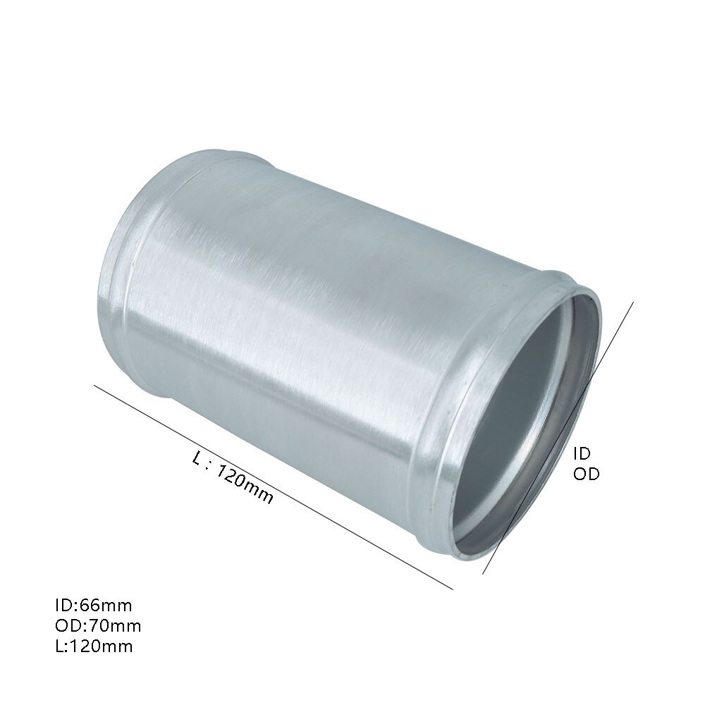 Air Intake Aluminum Tube 51/57/63/70/76mm L:120MM for Connecting Cold Air Intake Hose DIY Tube for Engine Air Flow Tuning: OD-70MM (2.75INCH)