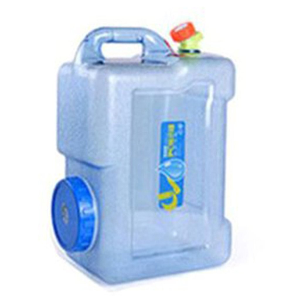 Transparent Home Office Pc Outdoor With Cover Square Self-Driving Camping Water Storage Food Grade Portable: 5L