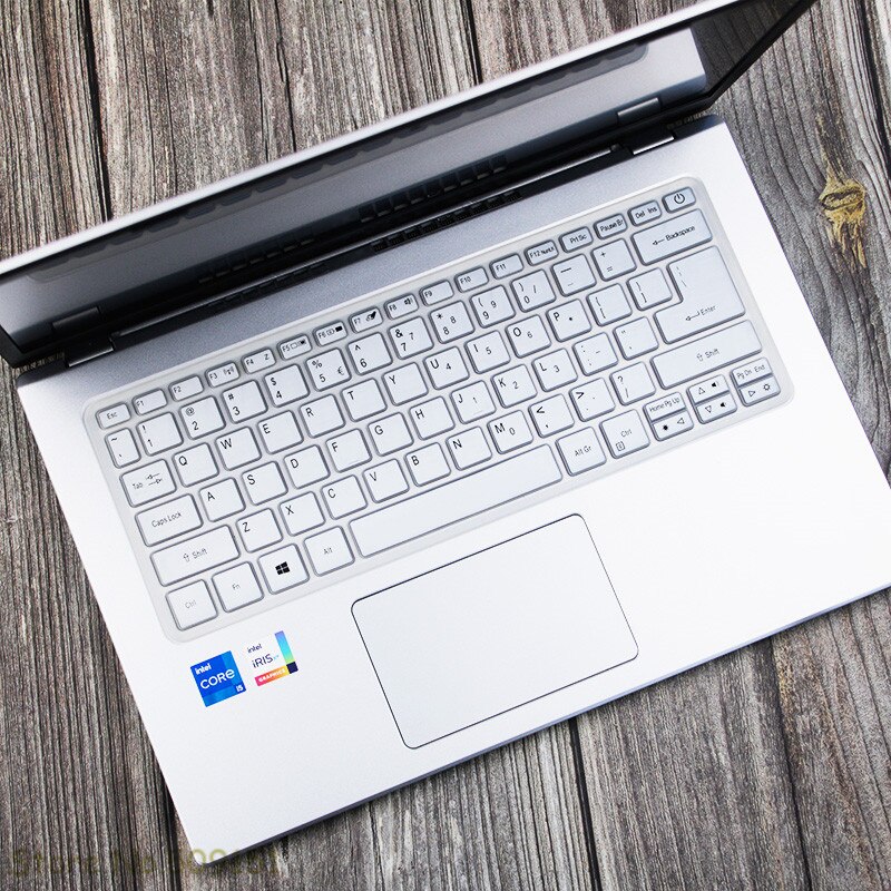 14 Inch Laptop Silicone Keyboard Cover Skin Protector For Acer Swift X SFX14-41G SFX14 41G / Acer Fun S3X Notebook: White