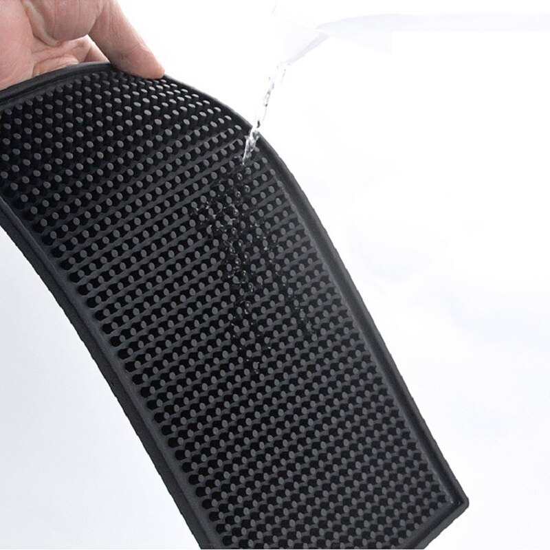 Rubber Bar Service Spill Mat PVC Pad Coaster Placemat Rectangle Beer Whiskey Waterproof Bar Accessories