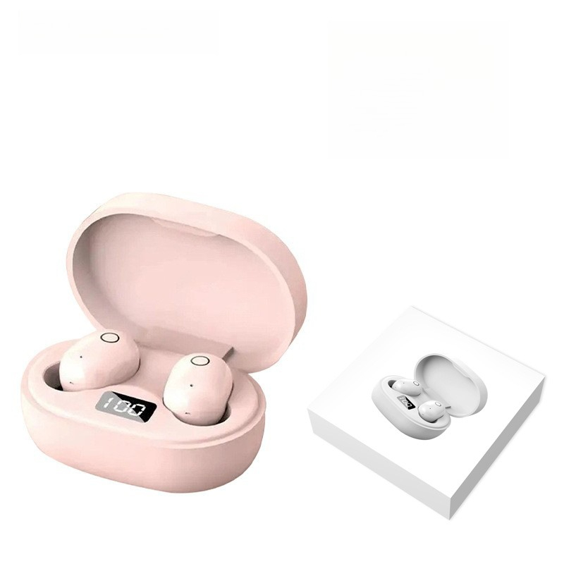 J15 ladies headset Bluetooth wireless mini cute girl with high face value, comfortable and high sound E6S: Pink