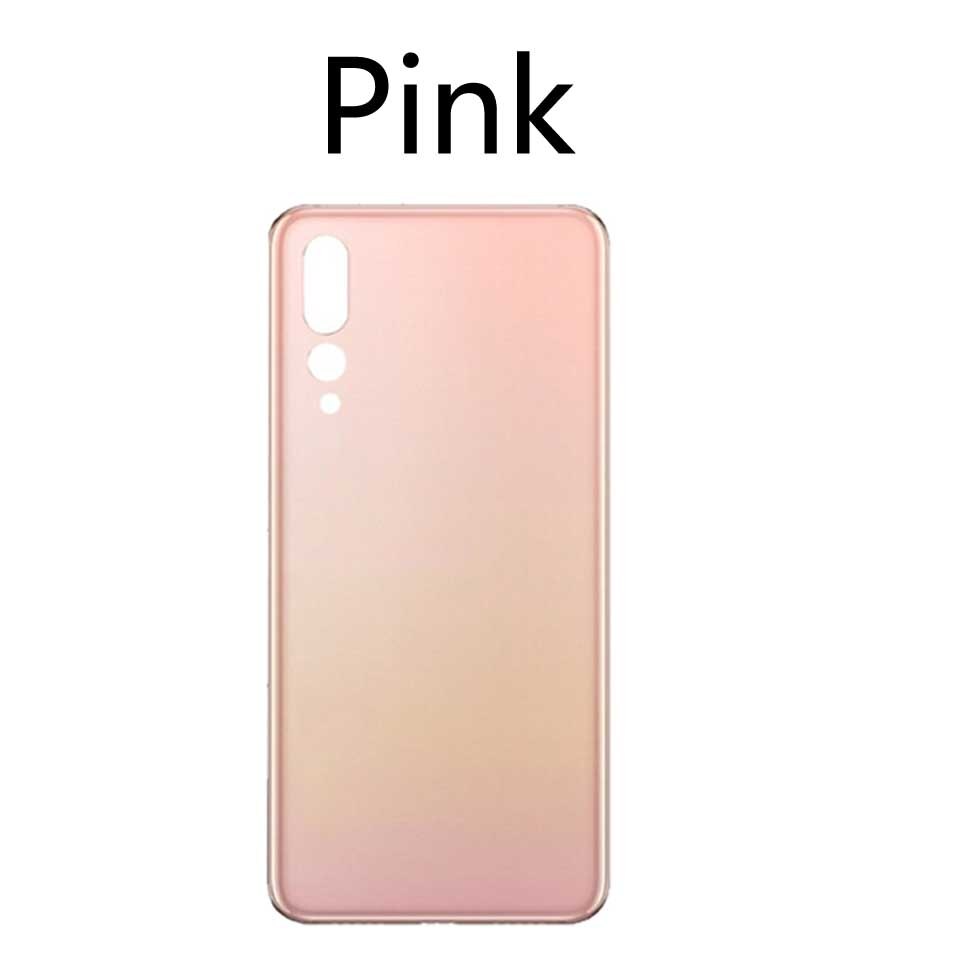 For Huawei P20 Pro Back Glass Battery Cover Rear Door Housing Cover Case For P20Pro CLT-L04 L09 T-L09C AL00 AL01 Chassis Shell: Pink-No tool