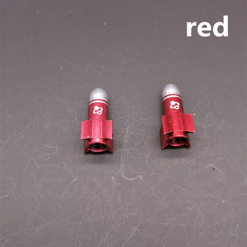 Fouriers Bike Valve Cap MTB Road Tyre Stem Air Valve Caps America Valve Cap Aluminium Bicycle Pressure Valve Caps Dust Covers: Red