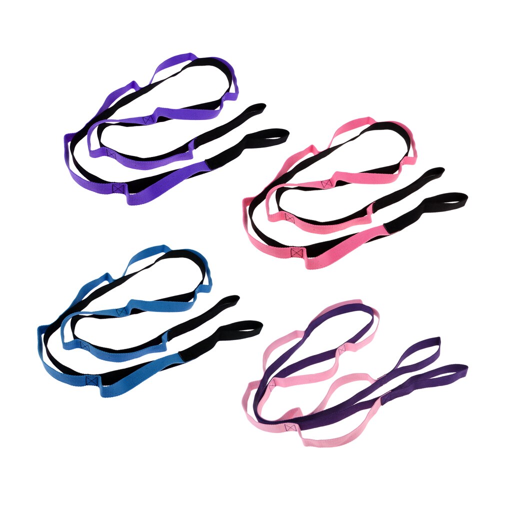 Multi Loop Stretch Strap Flexibility Body Shape Figure Pilates Sports Gym Yoga Dance Warm Up Belt Band Fitness Equipment