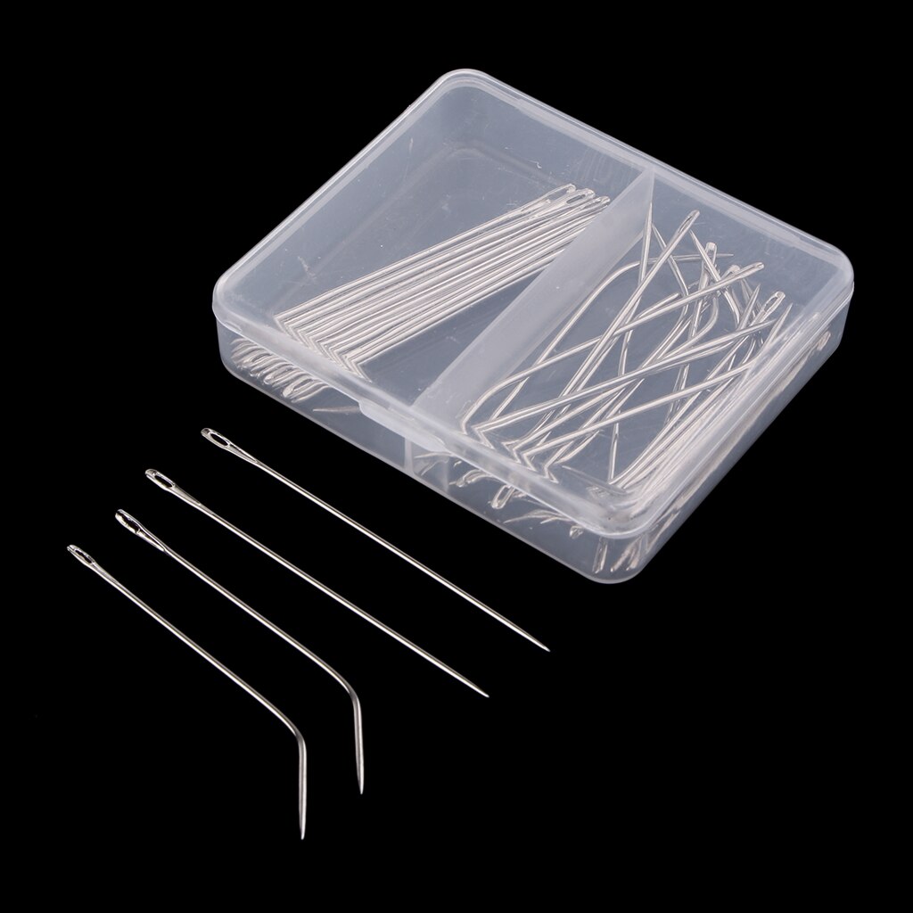 25/50 Stuks 63Mm Zilveren Stalen Pinnen Naalden Ik Pins J Pins Voor Pruik Maken, Breien, Modellering, macrame En Naaien Ambachten: Geel