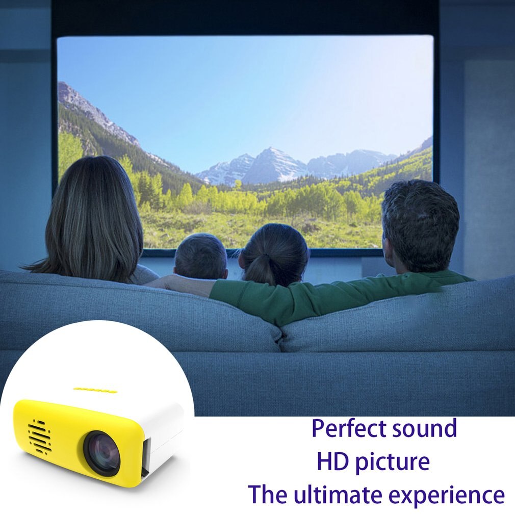 Lcd Projectoren Mini 320X240 Pixels Tft Lcd 800:1 Handmatige Bediening Led Home Theater Projector Zonder Batterij