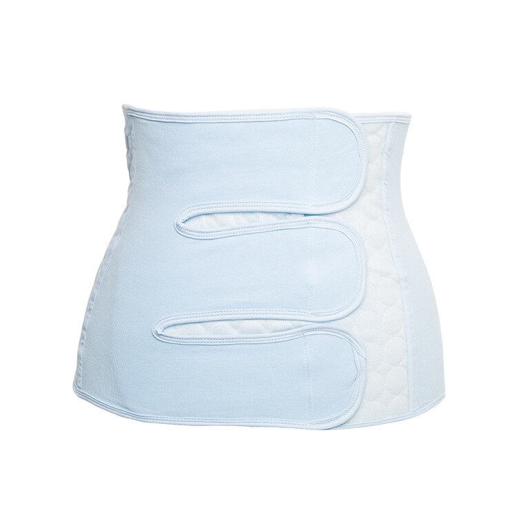 Postpartum buikband van katoen voor zwangere vrouwen met zwangerschapsbeperking en drie oorstickers om het korset te versterken