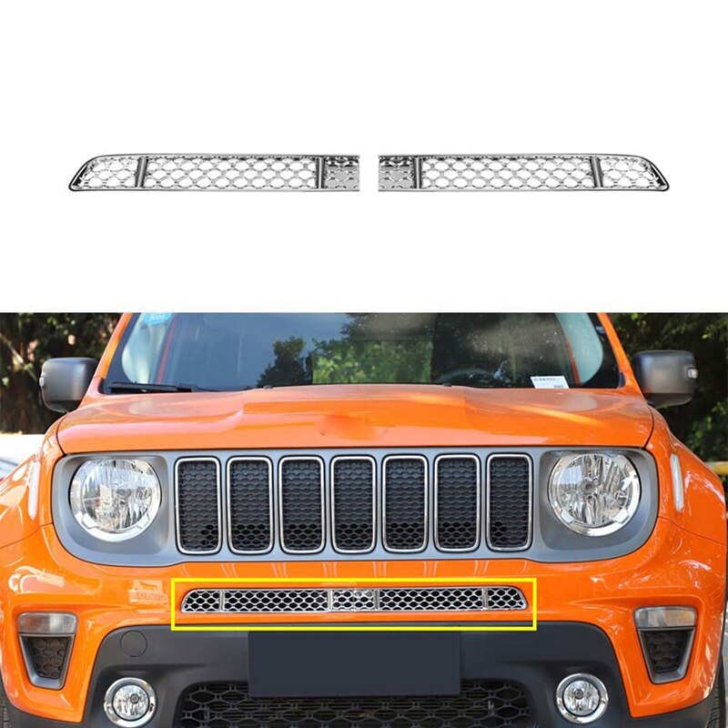 Filet anti-insectes en maille pour calandre avant, autocollant de garniture de couverture, accessoires extérieurs de voiture pour Jeep Renegade: BLEU CIEL