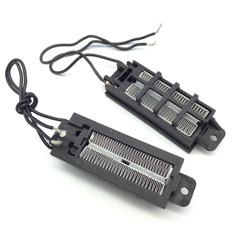 Calentador PTC con termostato automático, con soporte, tira corrugada, calefacción de espacios pequeños, 50W, 12V (AC/DC), herramientas de calefacción Diy, 1 pieza