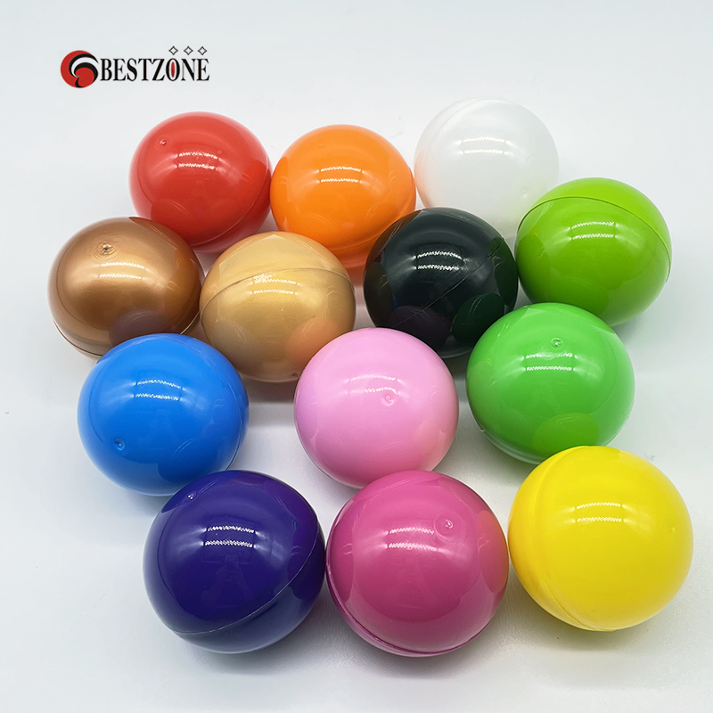 Capsules rondes en plastique PP, 100 pièces/lot, 50MM, environ 2 pouces, jouet, boule Surprise vide, peut ouvrir les enfants, pour distributeur automatique
