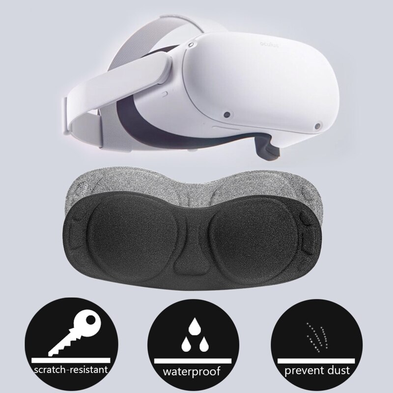 2pcs Dustproof VR Lens Anti Scratch Case Protective Cover Skin for oculus Quest 2 VR Headset Glasses Accessories