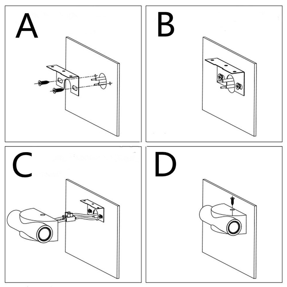 Lámpara LED de doble cabeza, lámpara de pared de aluminio azul para el dormitorio, Luces LED de Decoracion