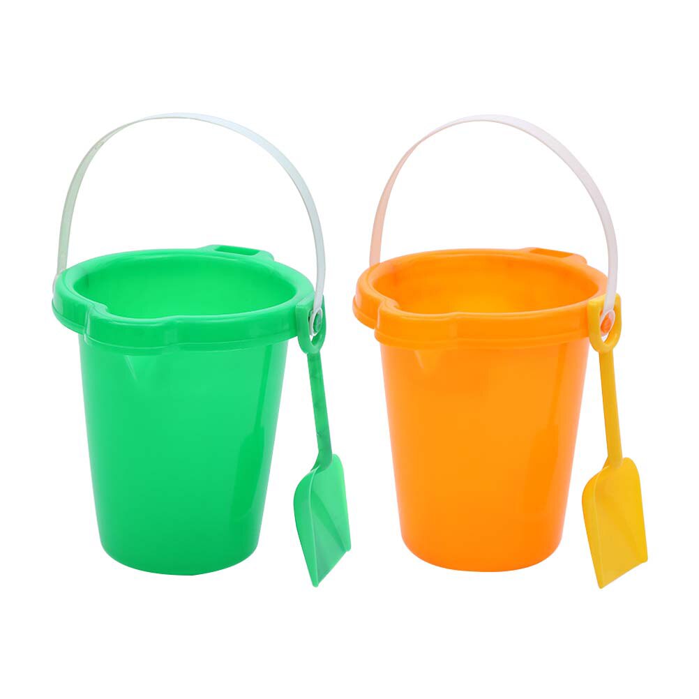 2Pcs Portable and Lovely Sand Buckets Small Sand Buckets for Kids Toddlers